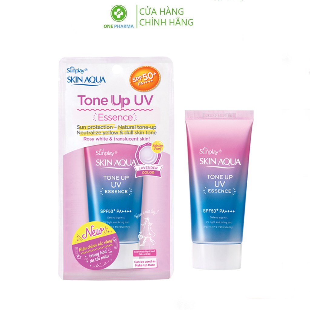 Kem Chống Nắng Sunplay Skin Aqua Nâng Tông Da Tone Up UV Essence SPF 50+ PA++++50g