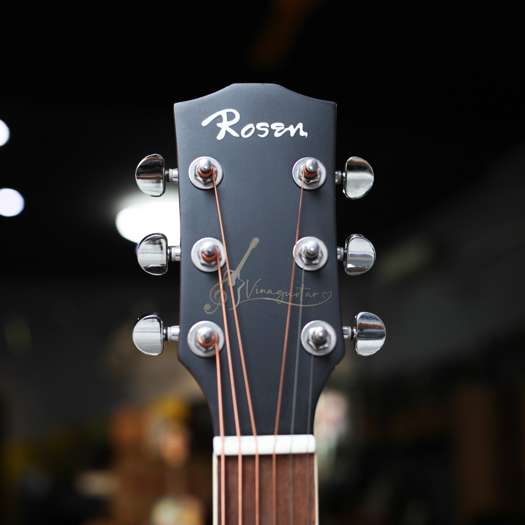 Đàn guitar acoustic Rosen G11 màu nâu chính hãng - tặng full phụ kiện- Vinaguitar phân phối