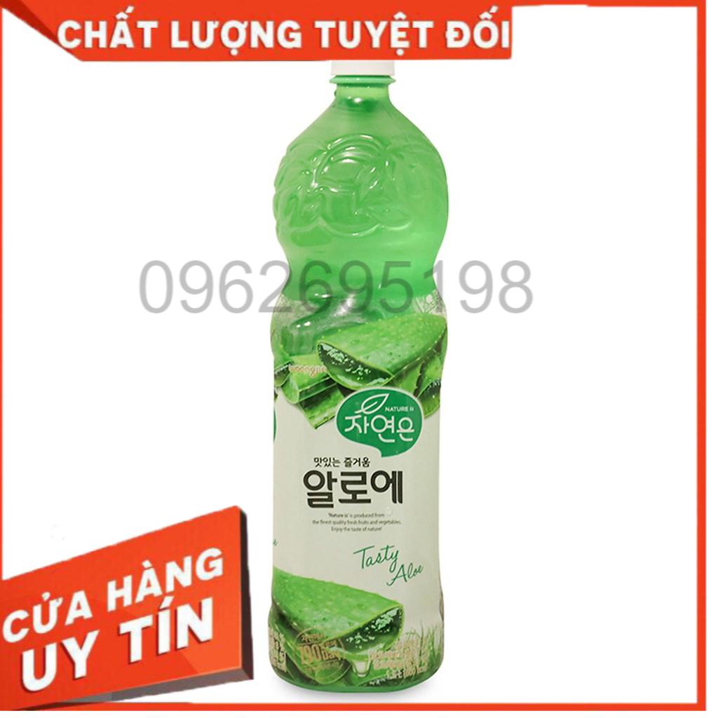 Nước Nha Đam Lô Hội Tự Nhiên WoongJin Hàn Quốc 41% Chai PET 1.5L