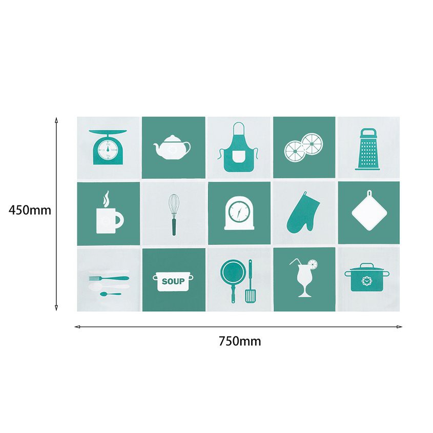 【COD】Giấy dán tường tráng nhôm tự dính chống thấm nước và dầu 75*45cm | BigBuy360 - bigbuy360.vn