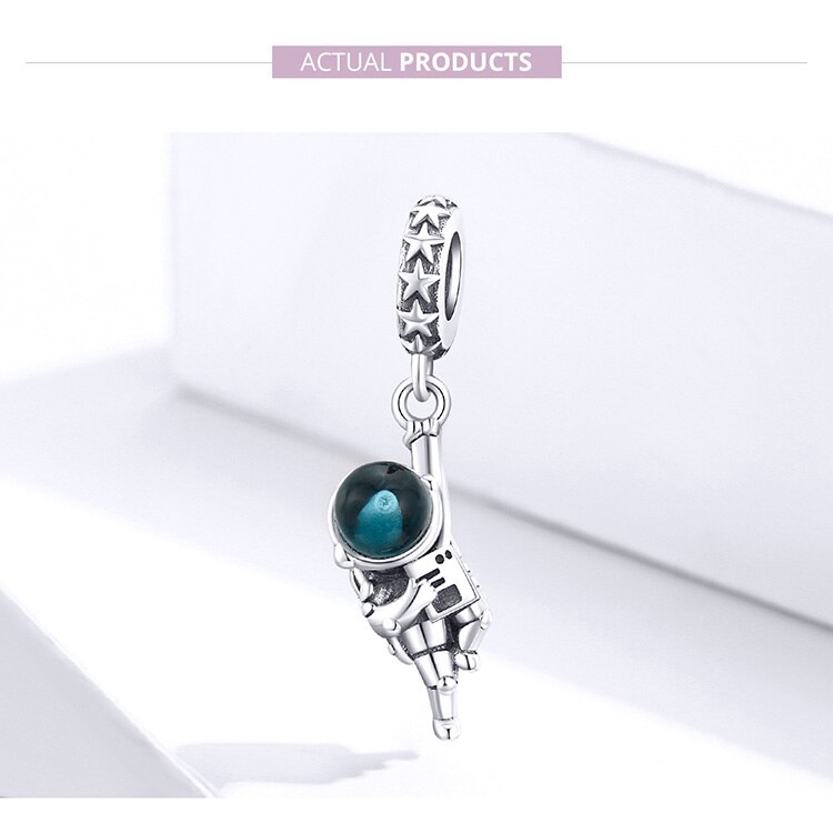 Phụ Kiện Bamoer Hình Nhà Du Hành Vũ Trụ Dùng Làm Vòng Tay Độc Đáo