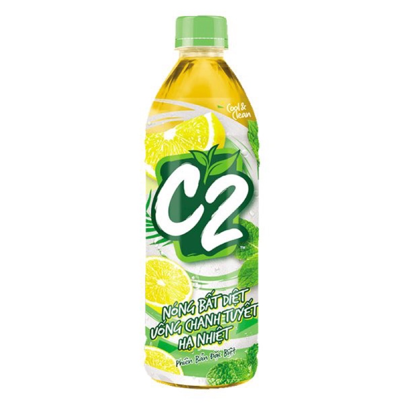 TRÀ C2 KHẾ MẬT ONG/ CHANH TUYẾT BẠC HÀ 455ML