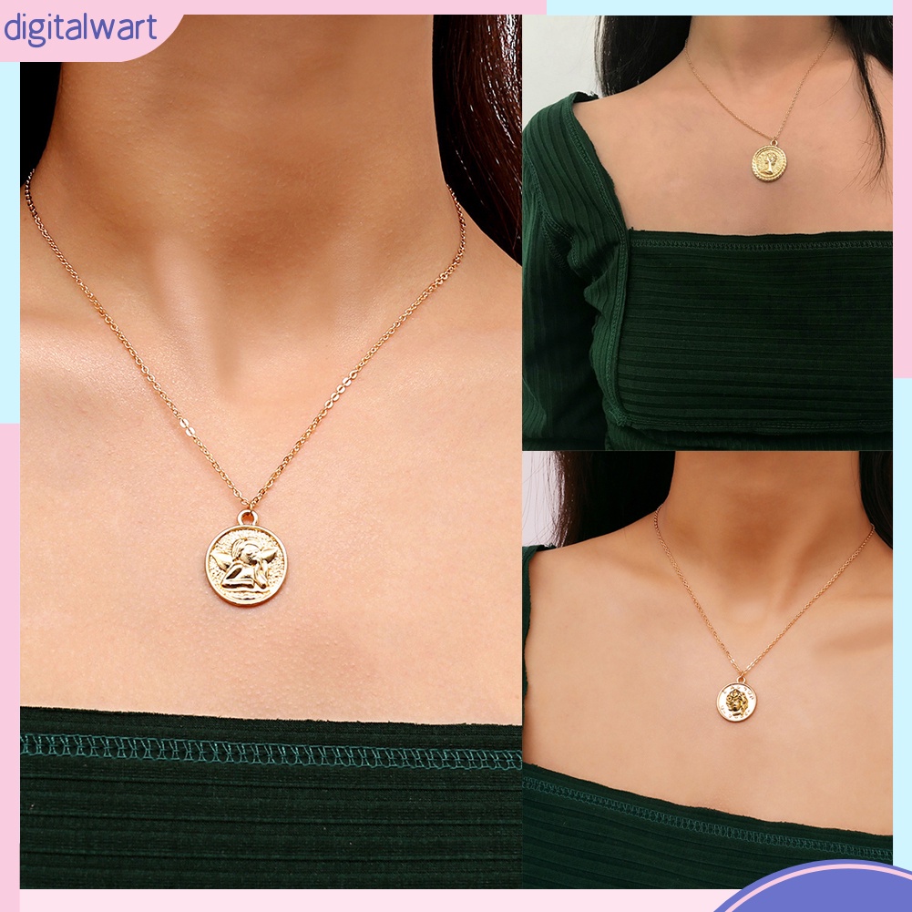 Dây chuyền mặt hình Phật và hoa phong cách vintage