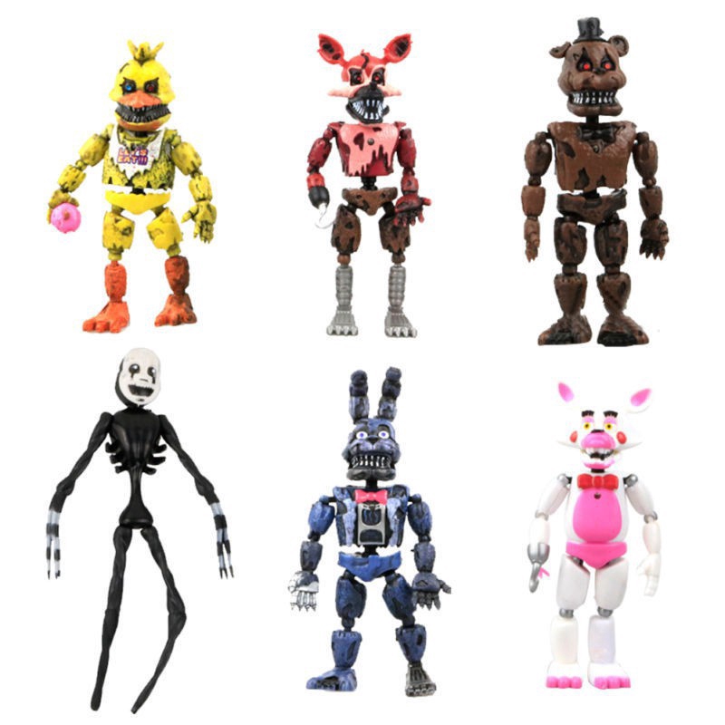 New Arrival 6Pcs FNAF Five Nights at Freddy’s Action Figures Toys Kids Gift