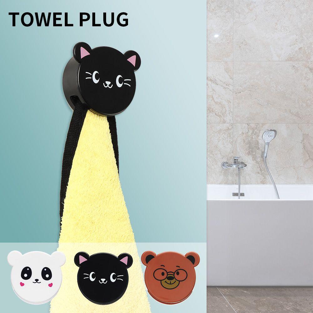 Giá Đỡ Kẹp Khăn Tắm Họa Tiết Hoạt Hình Tiện Dụng