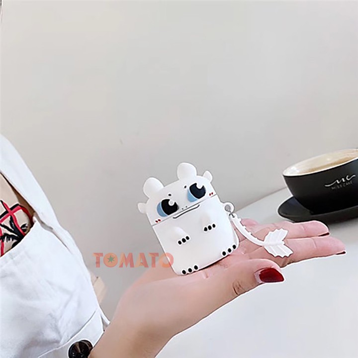 Case Airpods Hình Thú, Vỏ bao Airpods 1 2 silicon đựng tai nghe bluetooth , tai nghe không dây - Phụ Kiện Tomato