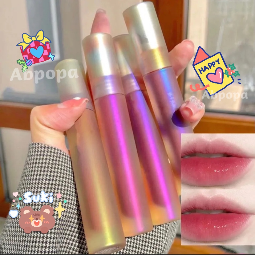 [Hàng mới về] Bộ 3 Son Bóng Vibely Chứa Vitamin E Dưỡng Ẩm Cho Môi Lâu Trôi Chống Thấm Nước