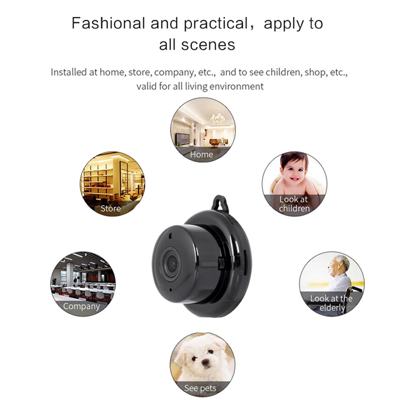 Camera An Ninh Mini V380 Không Dây Kết Nối Wifi IP 1080P Với Tầm Nhìn Ban Đêm Tốt