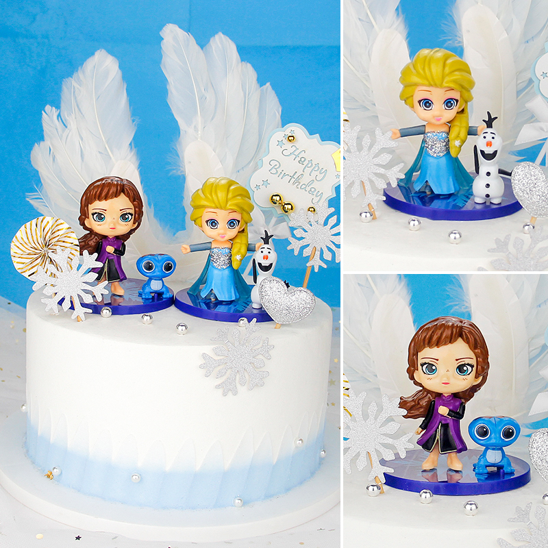 Set 4 Mô Hình Nhân Vật Phim Hoạt Hình Frozen2 Bằng Pvc