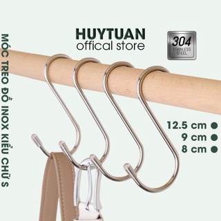 Móc chữ S loại cao cấp có đầu tròn treo đồ siêu chắc, treo hàng hóa - inox loại 1 - chọn size shop