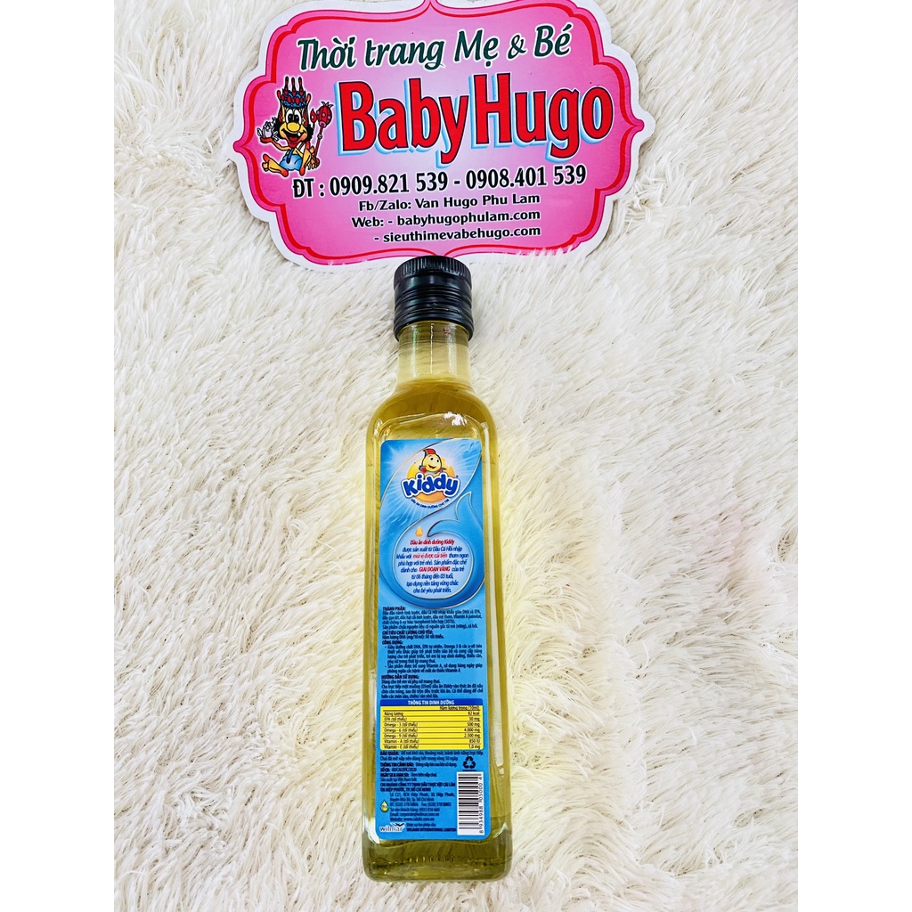 Dầu ăn Kiddy dinh dưỡng cho bé ăn dặm  250ML