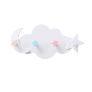 Wall Hook Wall Mounted Cartoon Cloud Shape Wall Coat Rack Hat Hooks Robe Hook Entryway Wall Hangers Hooks