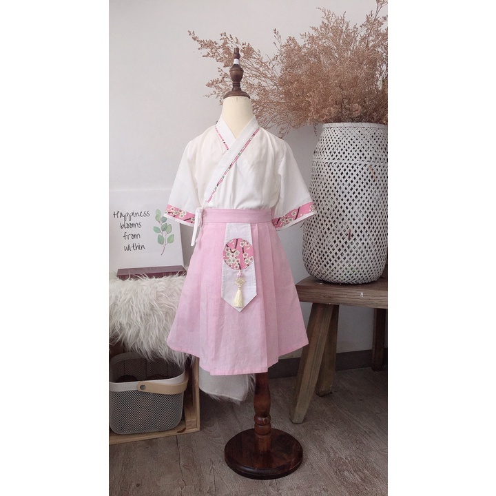 Set Yukata Áo và Váy Cho Bé Gái - Set Sakura kid TaTa Home