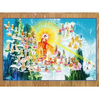 [NHIỀU MẪU] Tranh Phật dán tường khổ lớn bằng decal ôtô 3 lớp cao cấp, bền đẹp - NHIỀU MẪU