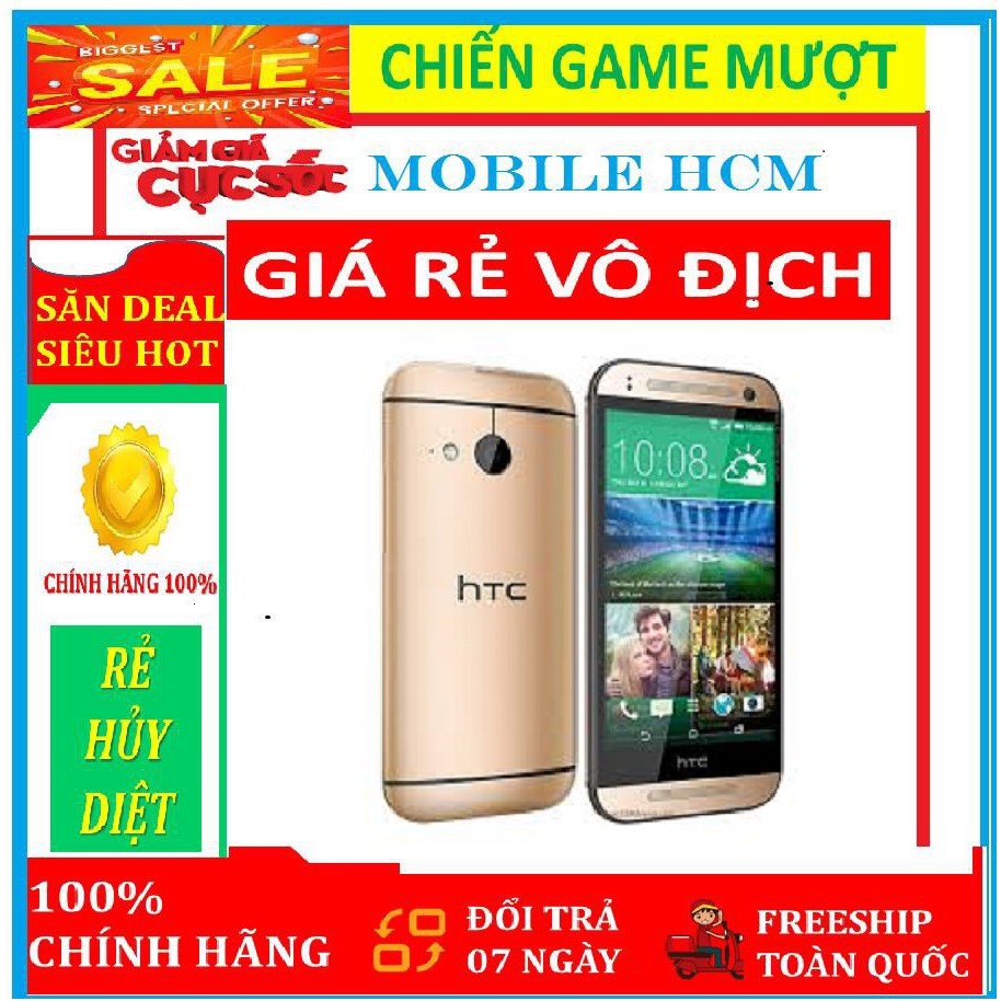 [ RẺ VÔ ĐỊCH ] " Điện thoại " HTC One M8 . Ram 2Gb/32gb . Fullbox Đủ Màu - Chiến Game Nặng mượt