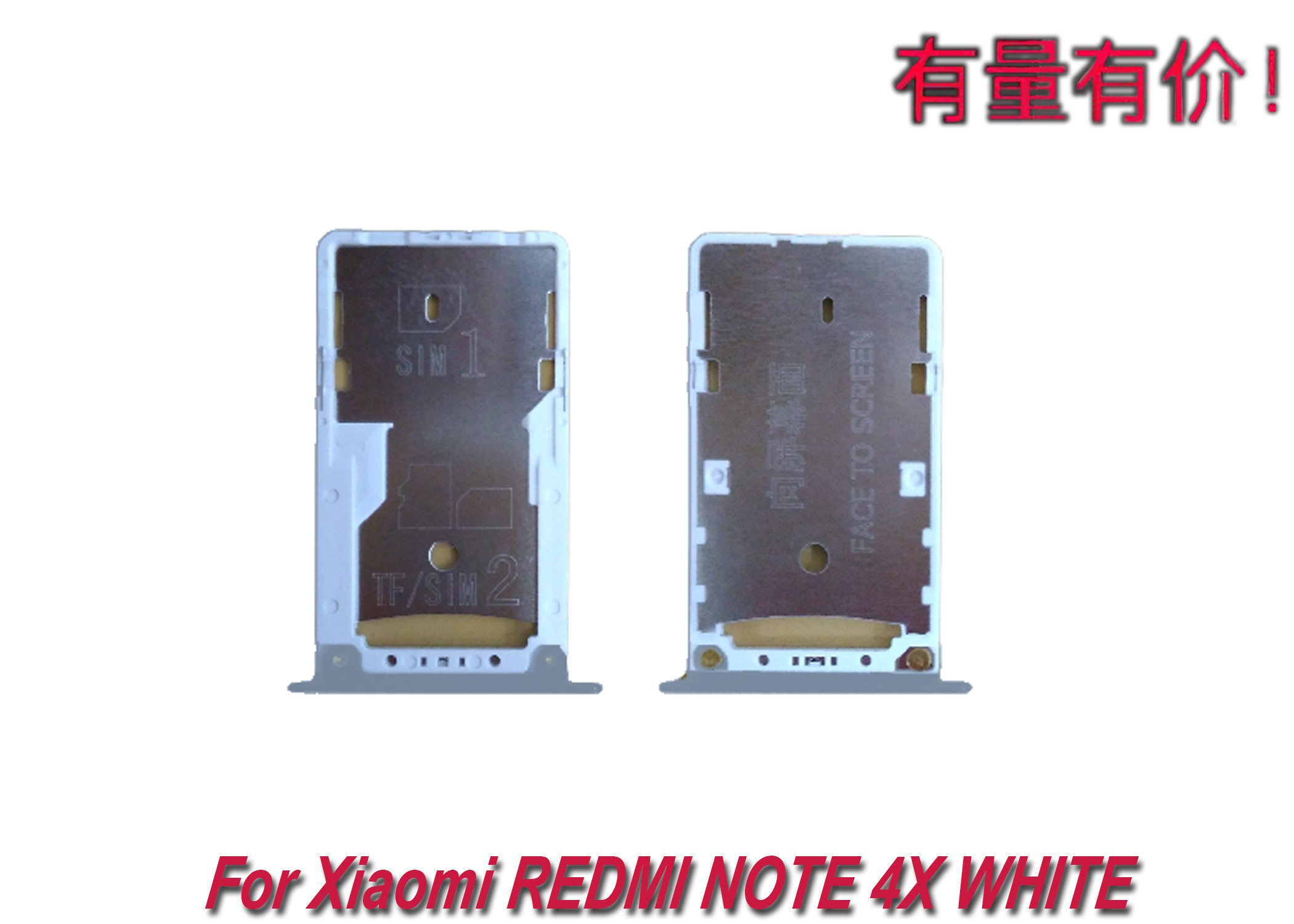 Simlock - Simtray Xiaomi Redmi Note 4x - Màu Trắng