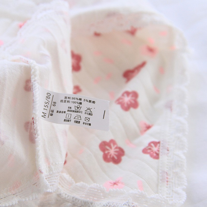 Quần Lót Cotton Co Dãn 4 Chiều Hoa Anh Đào 40-80kg ( Chọn Màu )