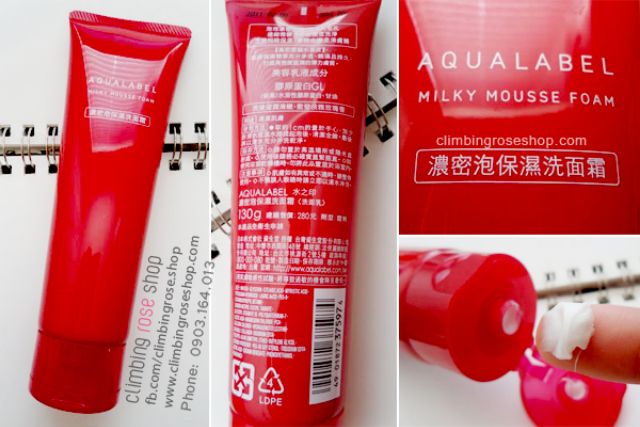 Sữa Rửa Mặt Dưỡng Ẩm Collagen SHISEIDO Aqualabel Nhật Bản 130g