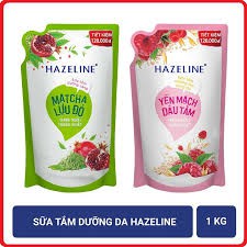 Sữa tắm dưỡng da Hazeline 1kg (Túi) TẶNG TÚI VẢI CANVAS theo phan loai