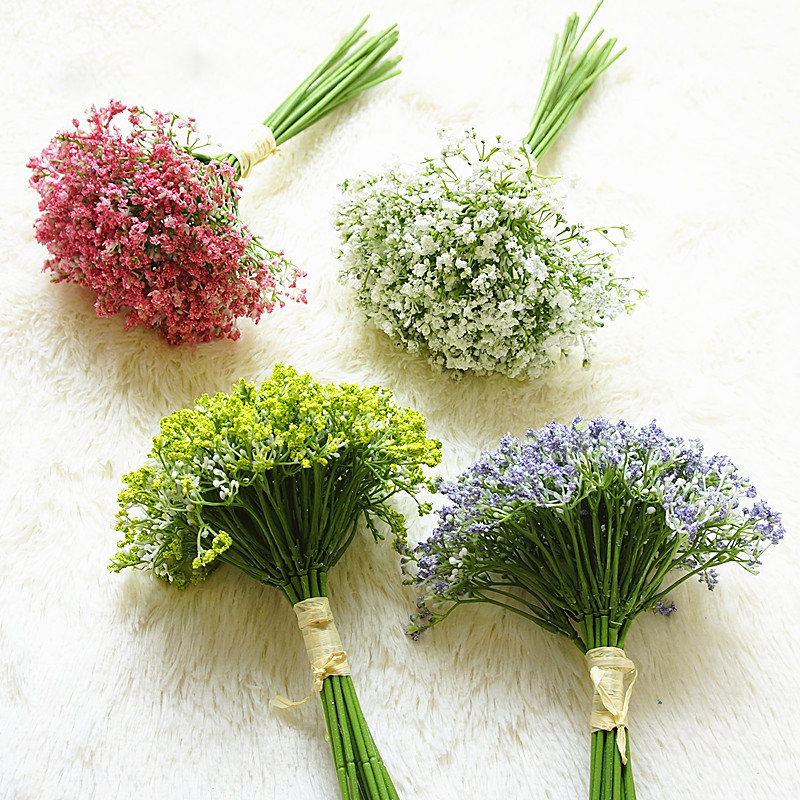 [1 Bunch 16 Pcs] [Gypsophila Artificial Flowers] [Fake Flower For Office,Hotel,Home Wedding Party DIY Indoor Decoration]