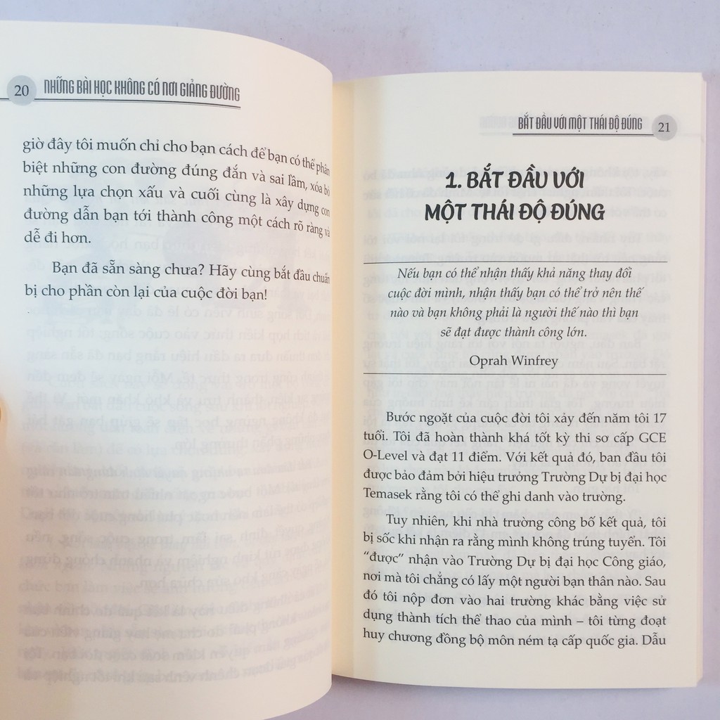 Sách – Những Bài Học Không Có Nơi Giảng Đường - Chuẩn Bị Cho Cuộc Sống Hậu Tốt Nghiệp