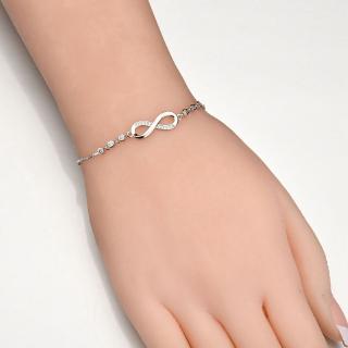 Lovely Stone Plated Silver Bracelet