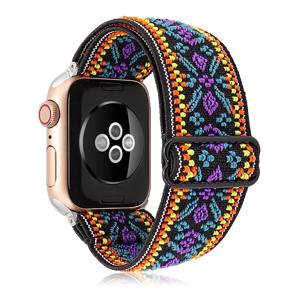 Dây Đồng Hồ Bằng Nylon Cho Apple Watch 6 Se 5 4 3 2 1 38mm 40m M 42mm 44mm