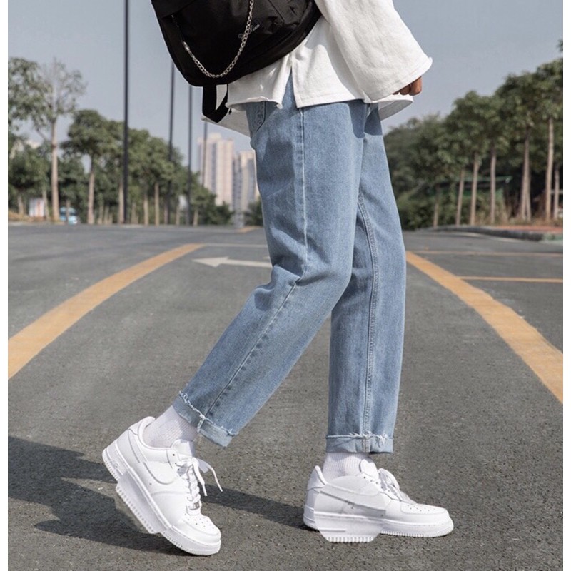 Quan jean nam Baggy rách gấu R-01 Style hàn quốc 2021 | BigBuy360 - bigbuy360.vn