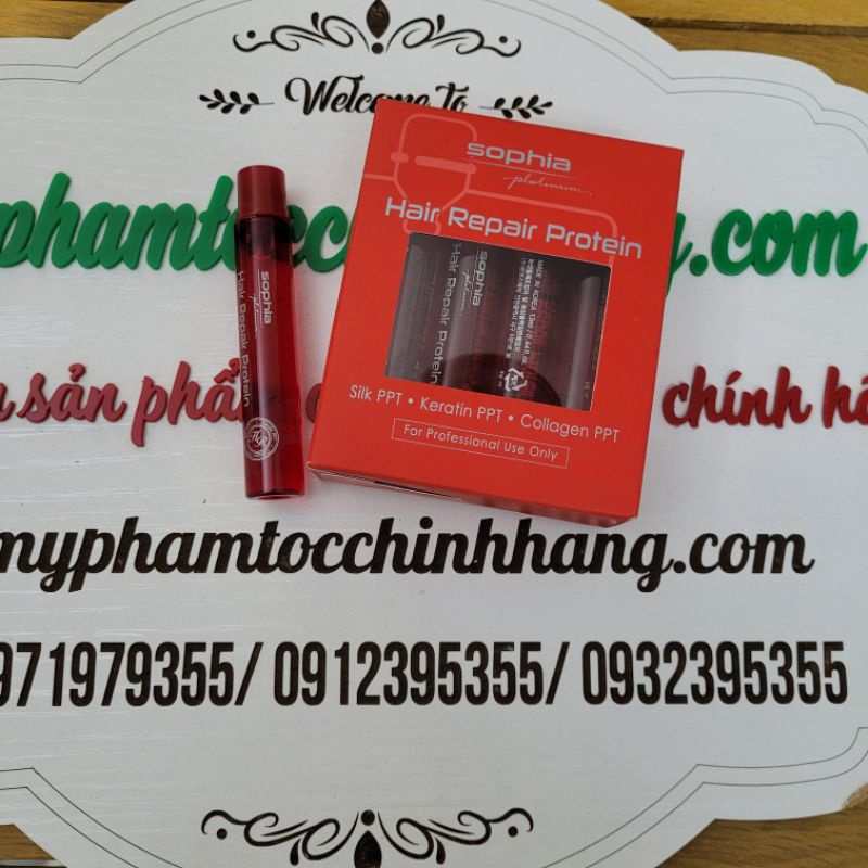 TINH CHẤT DƯỠNG TÓC SOPHIA PROTEIN PHỤC HỒI TÓC HƯ NÁT 10*13ML