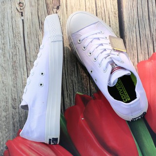 Giày Sneaker Chuck 2 Trắng Nữ Cổ Thấp ZRF