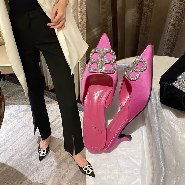 Giày Cao Gót Mũi Nhọn Thời Trang Sang Trọng Cho Nữ 1.57 Inch Size 35-39