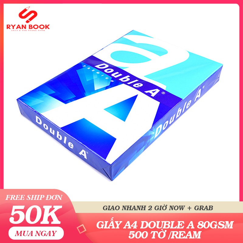 Giấy A4 Double A 80gsm Xấp 500 Tờ Nhập Khẩu Thái Lan