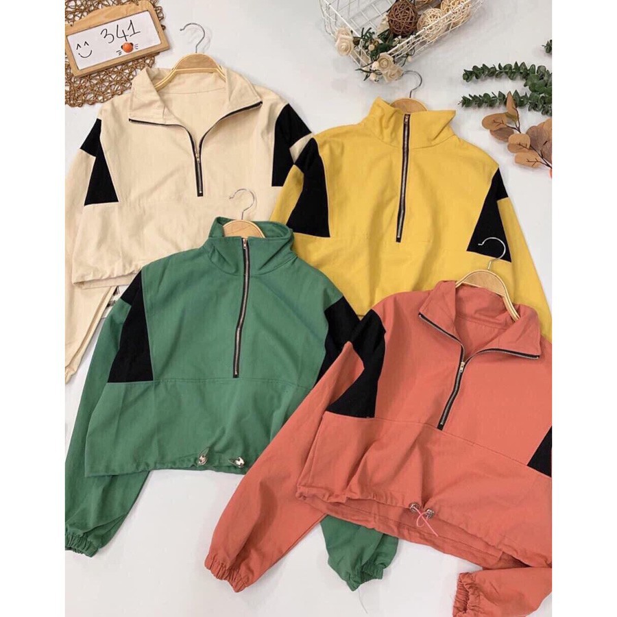 [Siêu Rẻ] ÁO KHOÁC DÙ Lửng M770 (Cổ Zip)