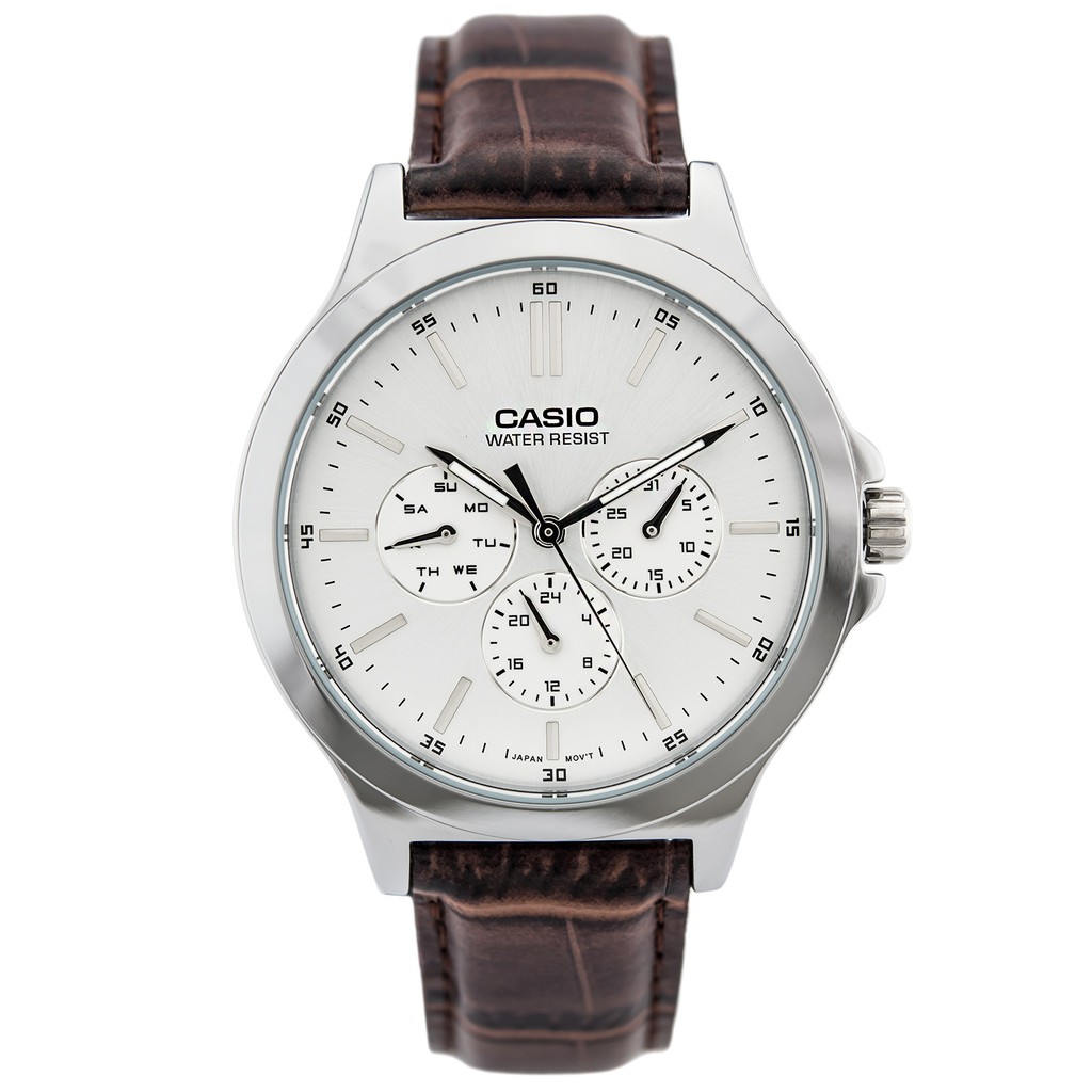 Đồng hồ nam dây da Casio Standard Anh Khuê MTP-V300L-7AUDF