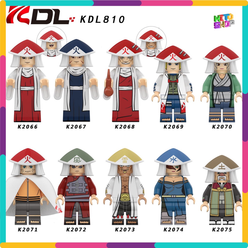 Đồ Chơi Xếp Hình Minifigures Mô Hình Nhân Vật Naruto Nhiều Mẫu Kakashi Minato Sasuke KDL810