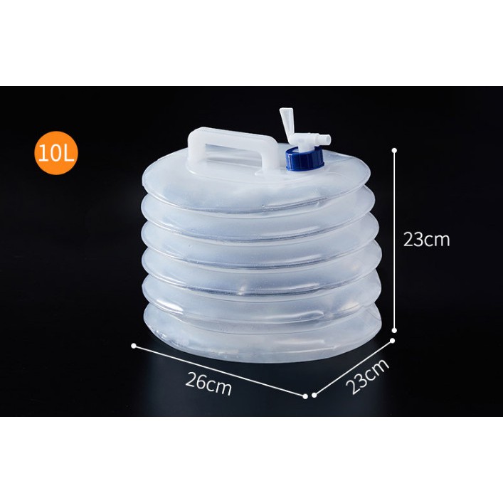 can nhựa đựng nước gấp gọn dung tích 10l