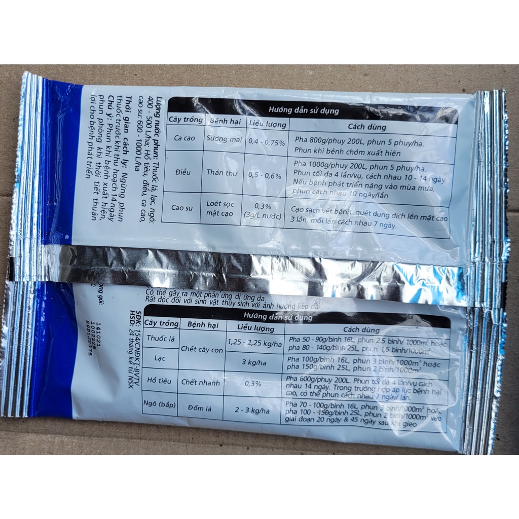 Ridomil Gold 68WG  Ridomil Gold - , trừ bệnh sương mai, thán thư, nứt thân xì mũ, chết nhanh, đốm l