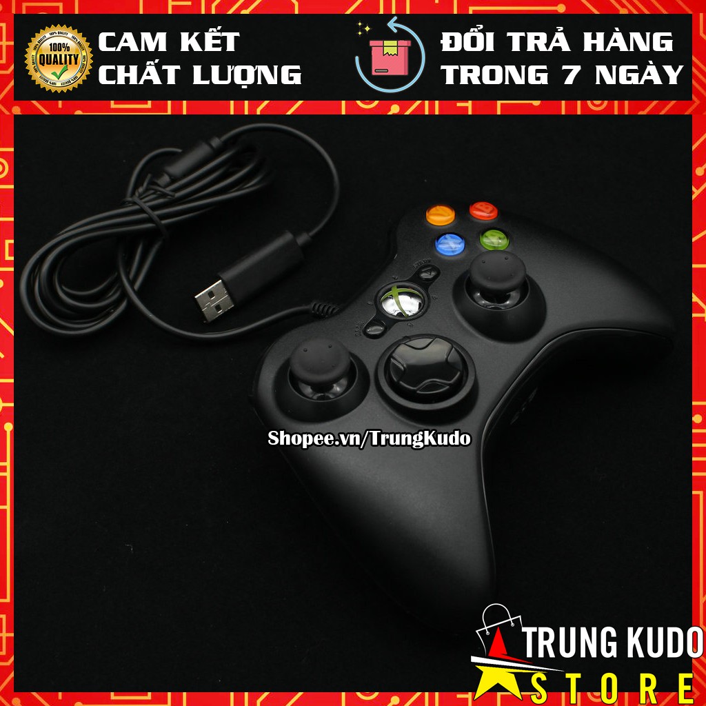 Tay Cầm Xbox 360 Có Rung Kết Nối Được Với PC, Điện Thoại Android, Laptop, TV, PS3 Và Có Nhiều Màu