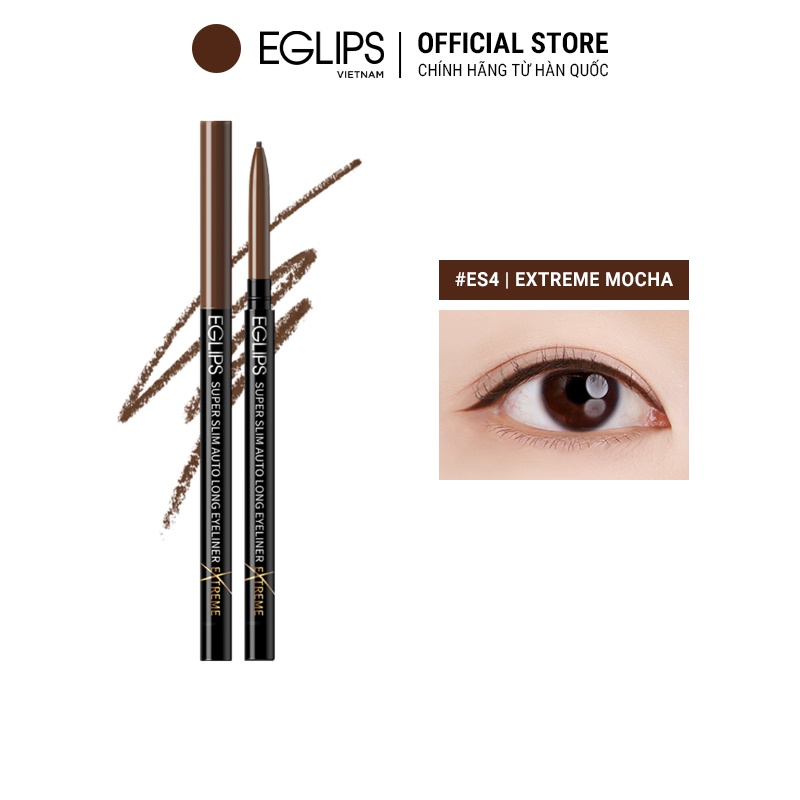 Kẻ mắt Eglips Super Slim Auto Long Eyeliner EXTREME EDITION (Phiên bản mới đầu siêu nhỏ) 0.05g