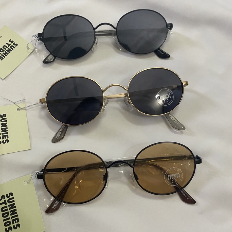 Kính mát Rupert Sunnies Studios chống UV400 gọng kim loại thời trang nam nữ chính hãng
