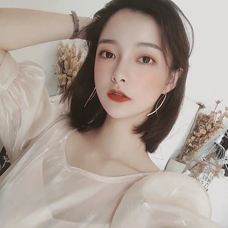 Bông Tai Bạc 925 Dáng Dài Phối Tua Rua Hình Thánh Giá Thanh Lịch Cho Nữ