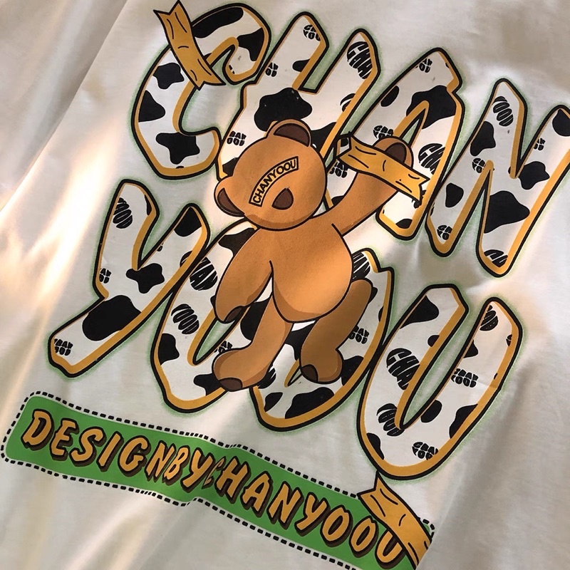 Áo thun tay lỡ CHANYOU form rộng ulzzang (ẢNH THẬT)