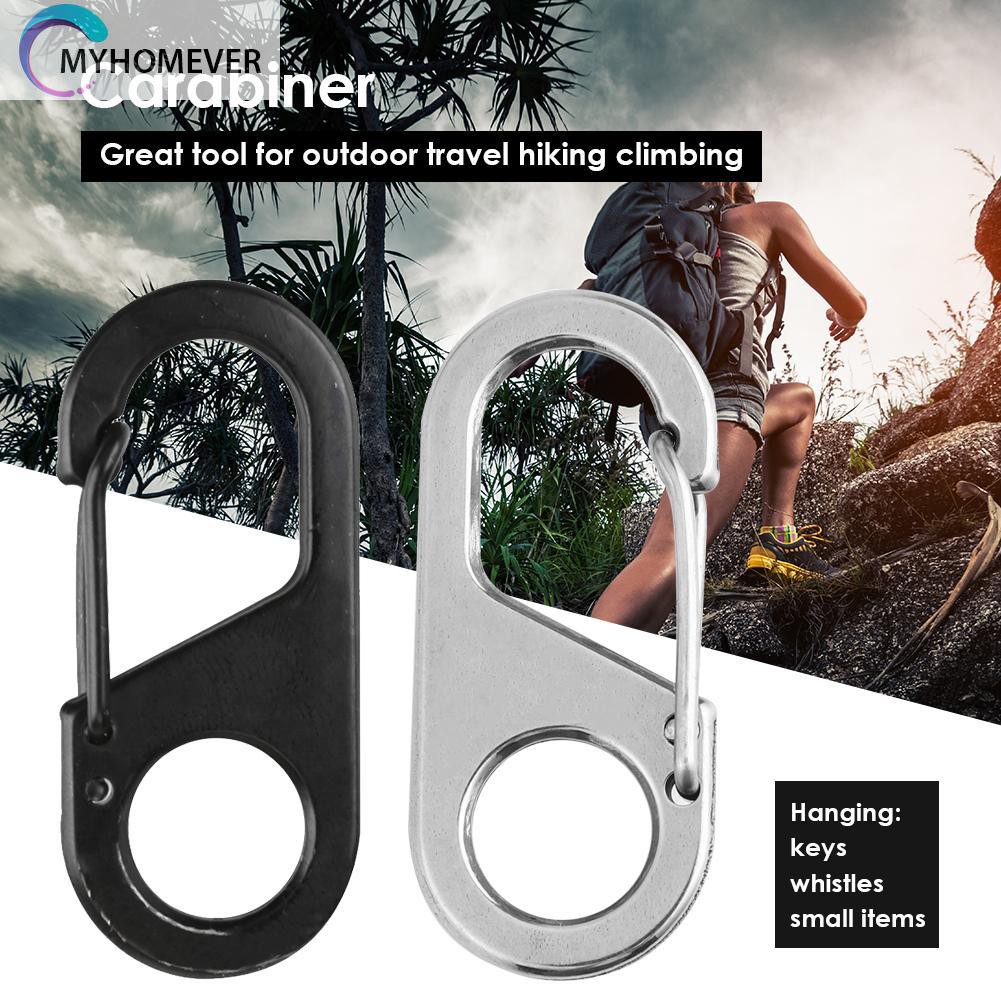 Móc khóa carabiner hình số 8 đa dụng chất lượng cao