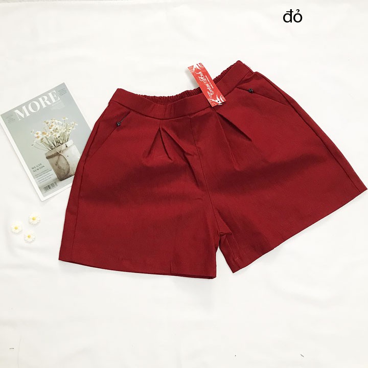 [Mã FAMAYWA giảm 10K đơn 50K] Quần đùi nữ freesize từ 45-52kg quần sọt (short) nữ vải kaki thun - QNU11 | BigBuy360 - bigbuy360.vn