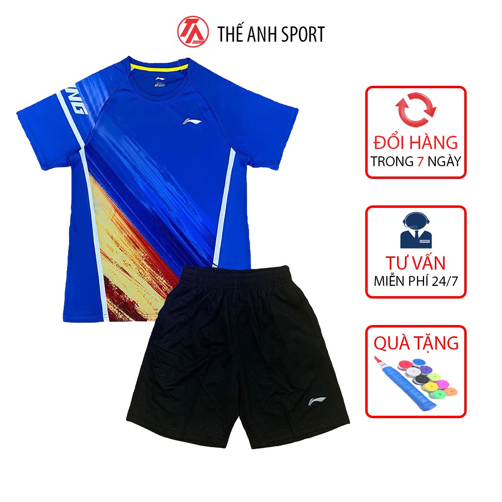 Áo đánh cầu lông Li-Ning, Áo lining thấm hút mồ hôi tốt size M L XL