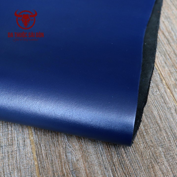 Da bò nappa cao cấp màu xanh navy - Bán buôn da thuộc