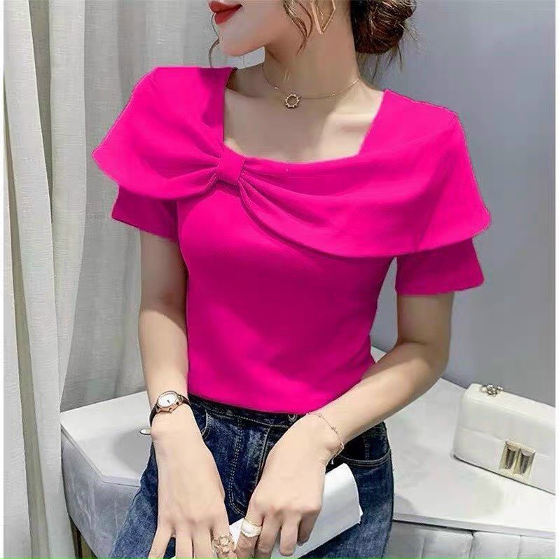 Áo trễ vai nơ tăm hót hit