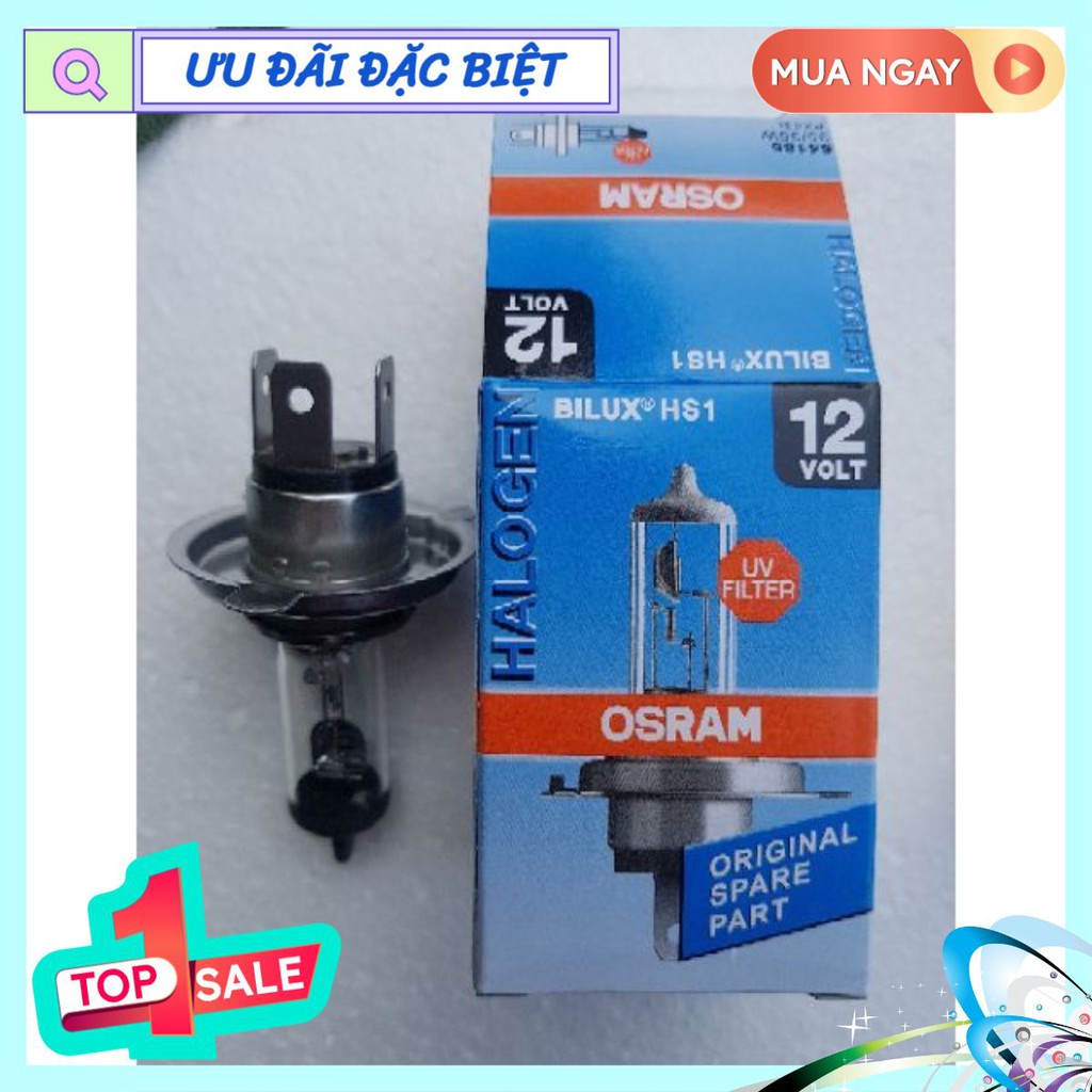 Bóng đèn Osram 35W HS1 H4 Halogen pha chóa xe máy 12V