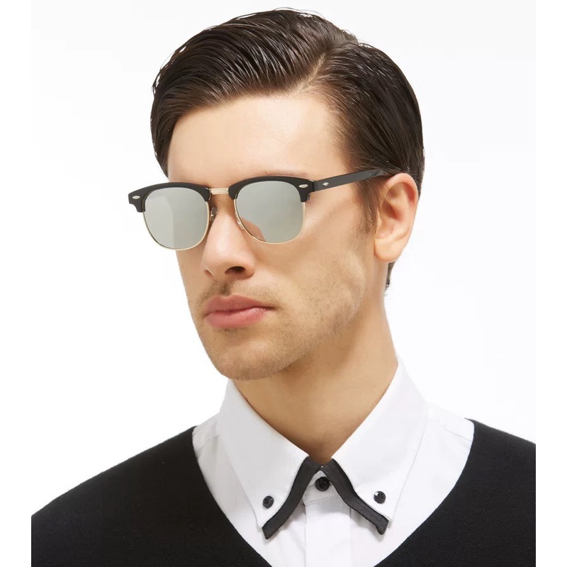 Kính mát thời trang Nam Nữ mắt Vuông tròng kính Palaroid phân cực Chống Chói chất liệu magie AviatorPlus - A3016