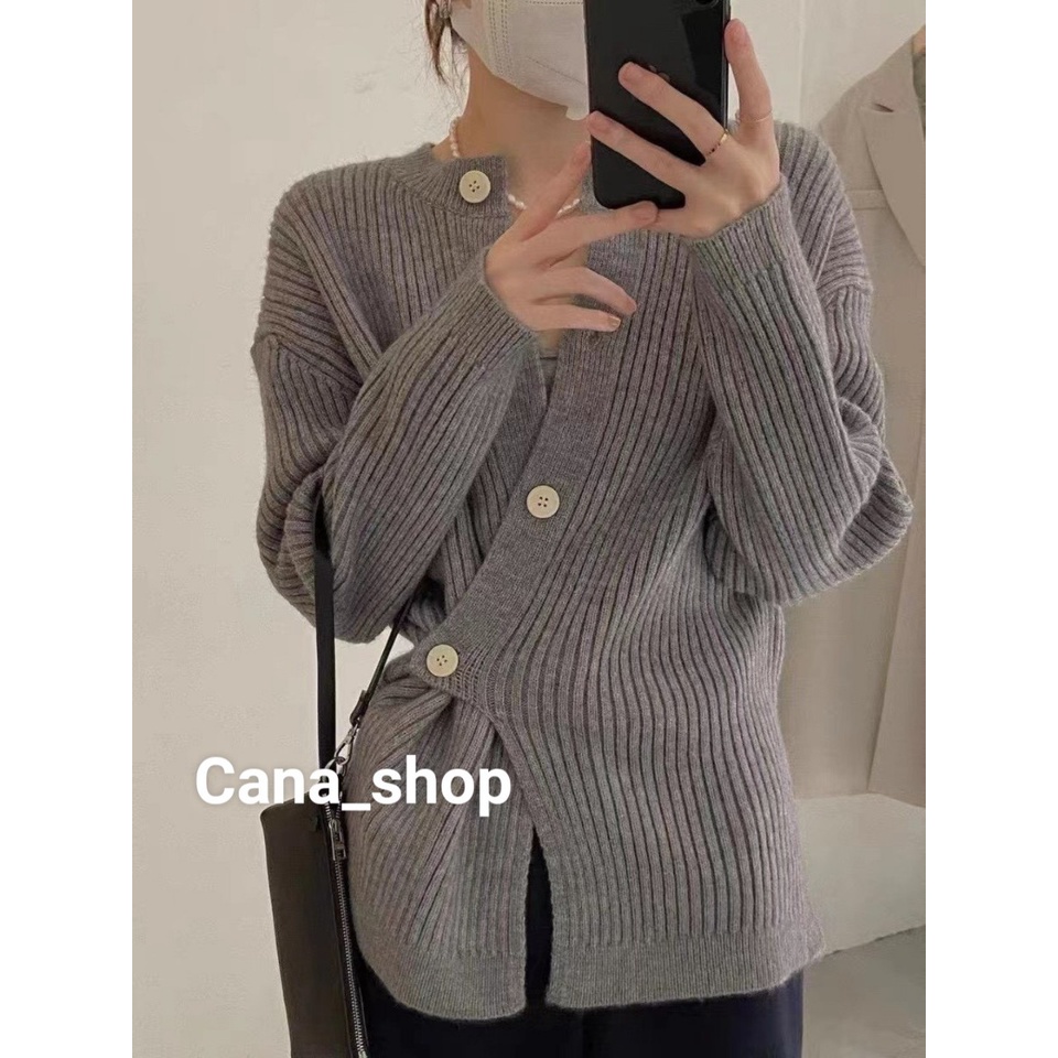 Áo Khoác Cardigan Cách Điệu Cúc Lệch | CANA SHOP | BigBuy360 - bigbuy360.vn